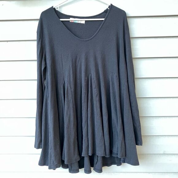 Free People Other - Free People Beach Cotton Linen Long Sleeve Swing Top Medium